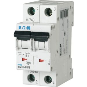 MMC6-C32/2   INTERRUPTOR RIEL DIN 2P  32A    6KA CURVA-C   138962