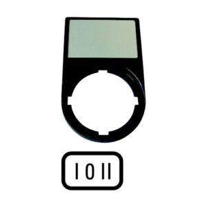 M22S-ST-X93  PORTA-ETIQUETA "I-0-II"  50x30mm 216486