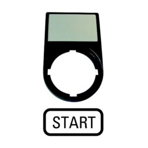 M22S-ST-GB1  PORTA-ETIQUETA "START"  50x30mm216929 216495