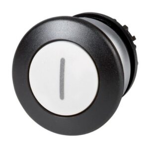 M22-DRP-W-X1 PULSADOR SETA CON ENCLAVAMIENTO GRABADO 1 BLANCO, IP66  RMQ TITAN  216757